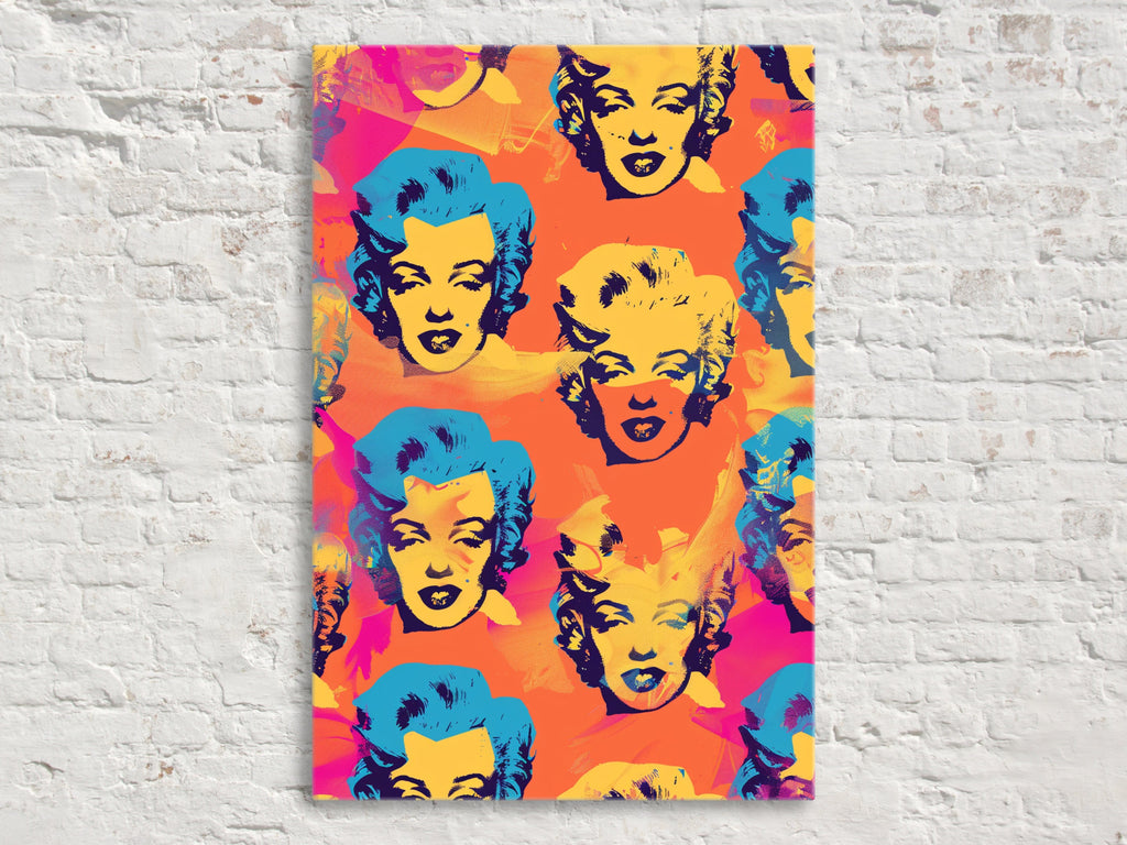 Pop Art Canvas - Marilyn Monroe Art on Gallery Wrapped Canvas, Ready to Hang