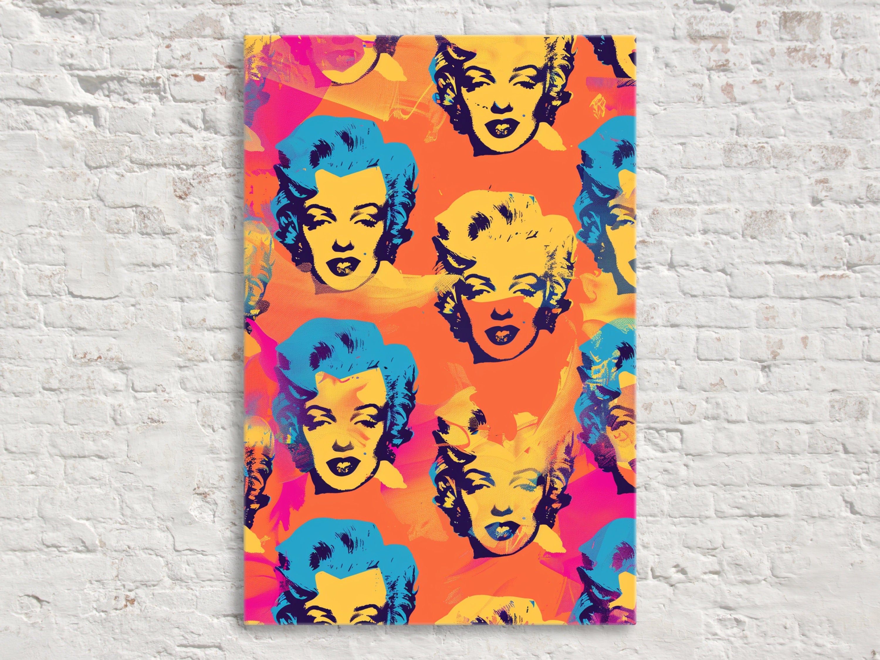 Pop Art Canvas - Marilyn Monroe Art on Gallery Wrapped Canvas, Ready to Hang