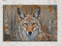 Western Texas Coyote Art | Large Canvas Art - Gallery Wrapped Canvas Ready to Hang