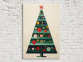 Minimalist Christmas Tree Art – Modern Christmas Decor | Gallery Wrapped Canvas Print