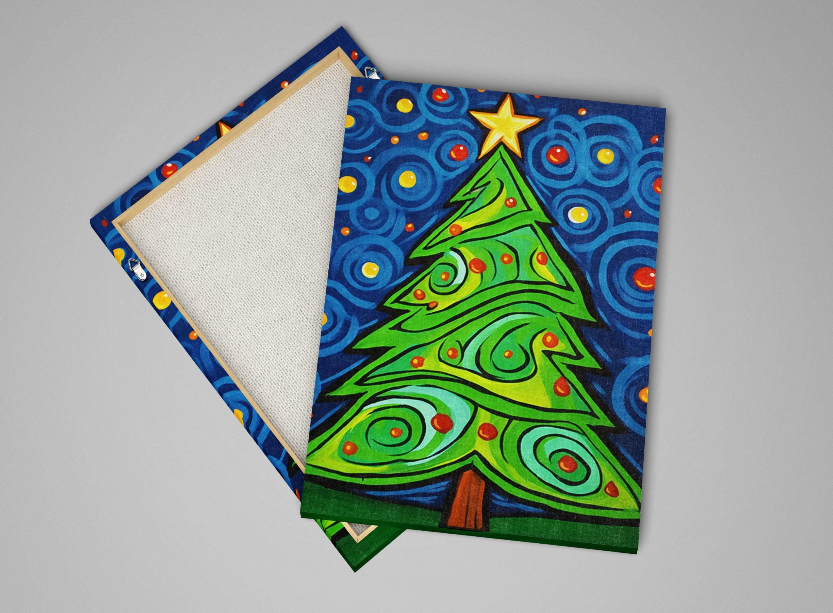 Christmas Canvas Art - Vibrant Holiday Wall Art | Gallery Wrapped Canvas Print