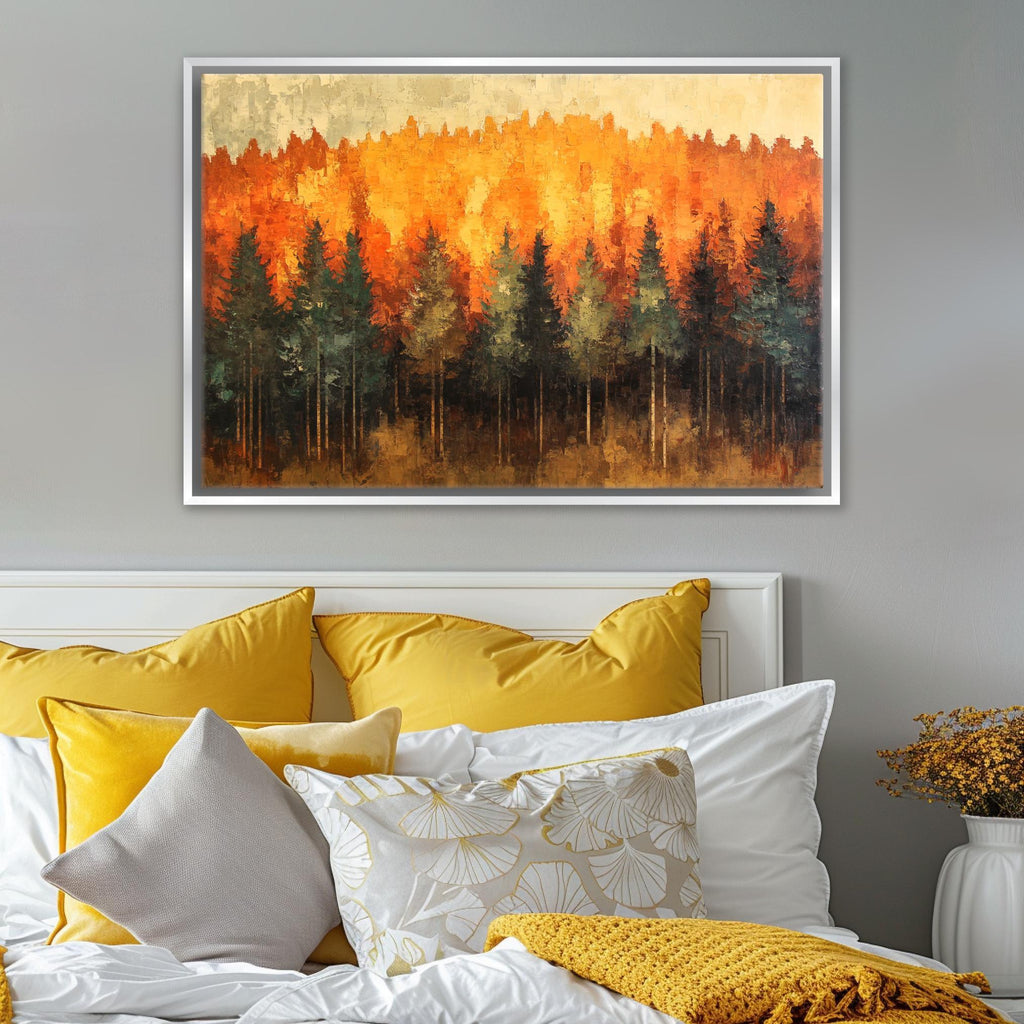 Autumn Forest Canvas - Extra Large Wall Art | Framed Canvas Print, Ready to Hang