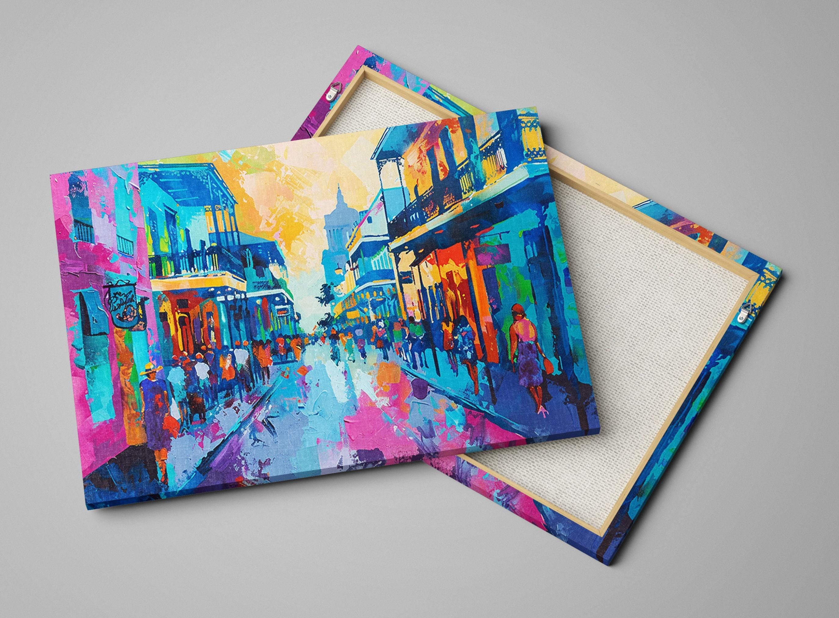 New Orleans Pop Art - Colorful Canvas Art | Gallery Wrapped Ready to Hang Print