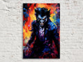 Werewolf Halloween Wall Art – Large Gallery Wrapped Canvas | Spooky Creature Decor
