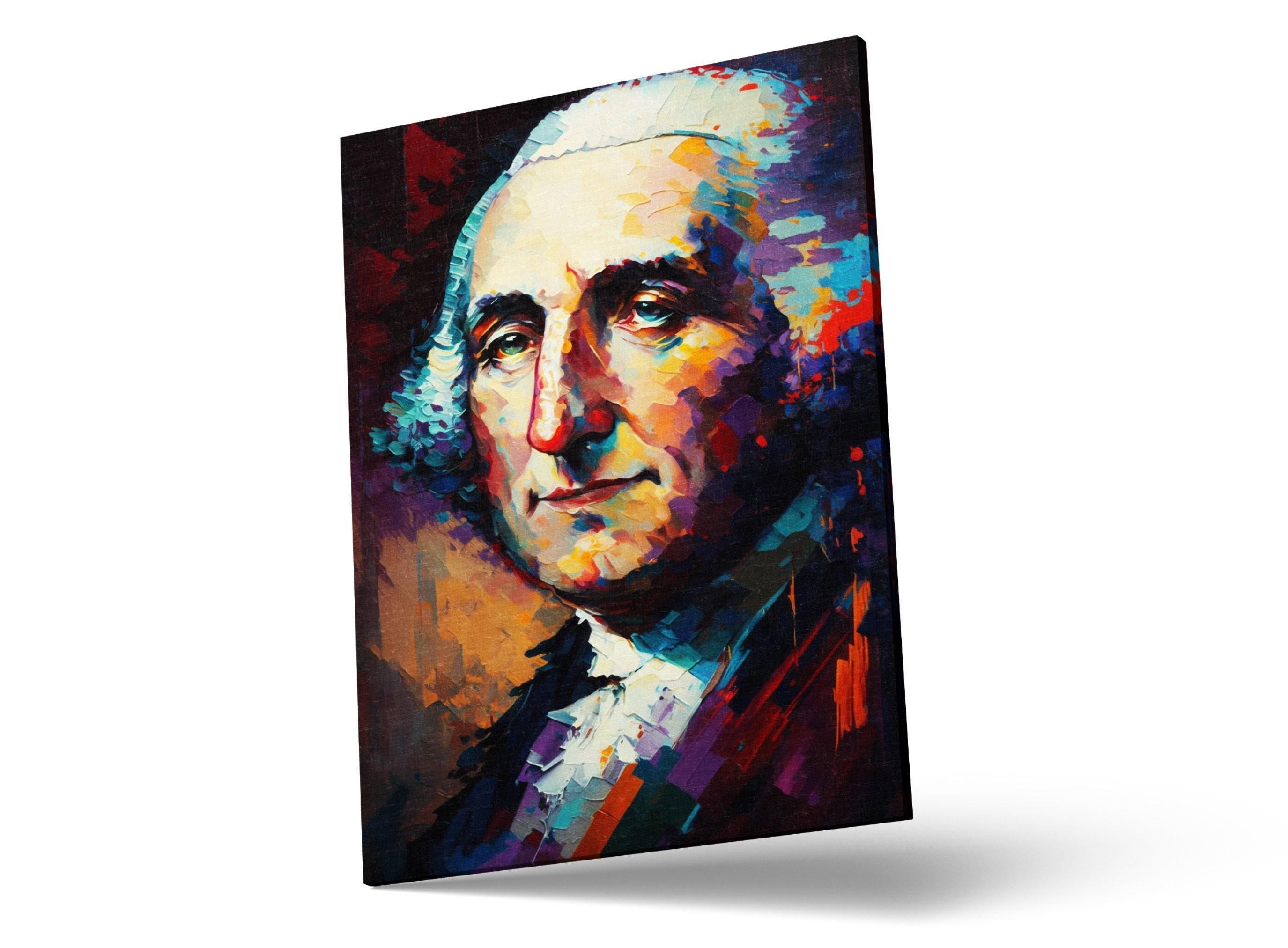 George Washington Art – Large Canvas Giclee Print | American Canvas Art, Historical Wall Decor