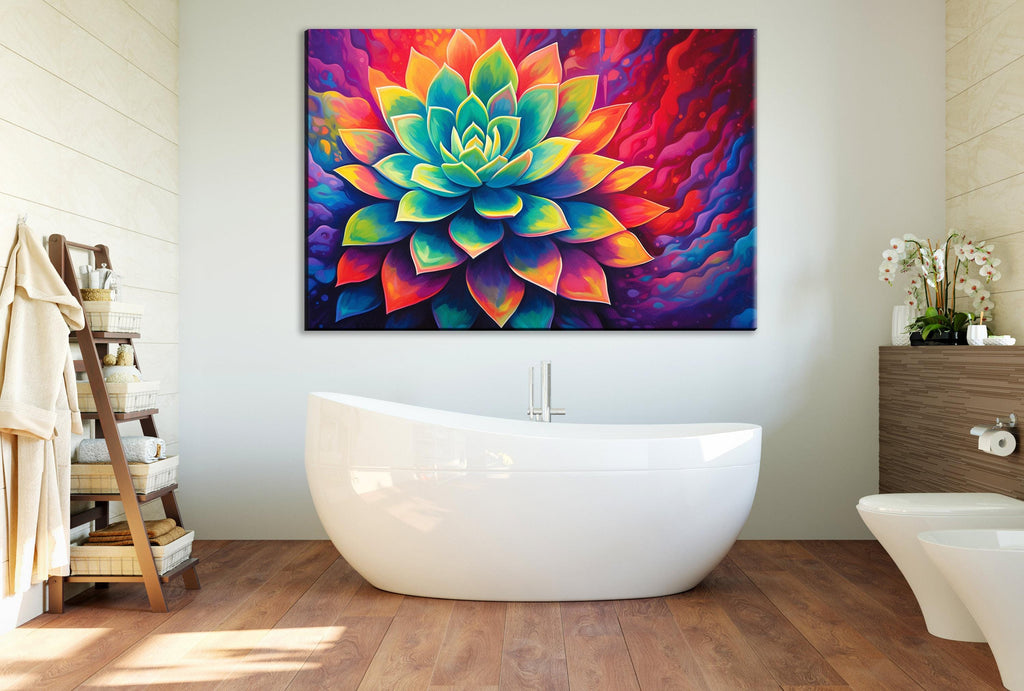Desert Cactus Wall Art – Large Succulent Canvas | Gallery Wrapped, Ready to Hang