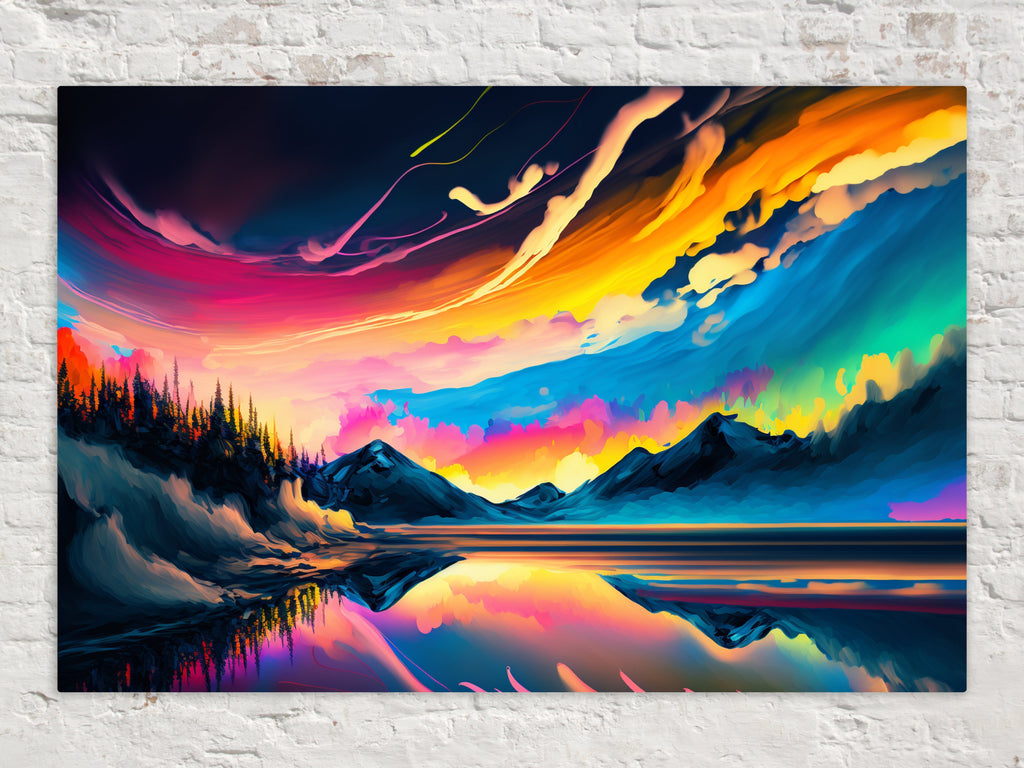 Aurora Borealis Canvas - Vibrant Northern Lights Art | Celestial Wall Decor