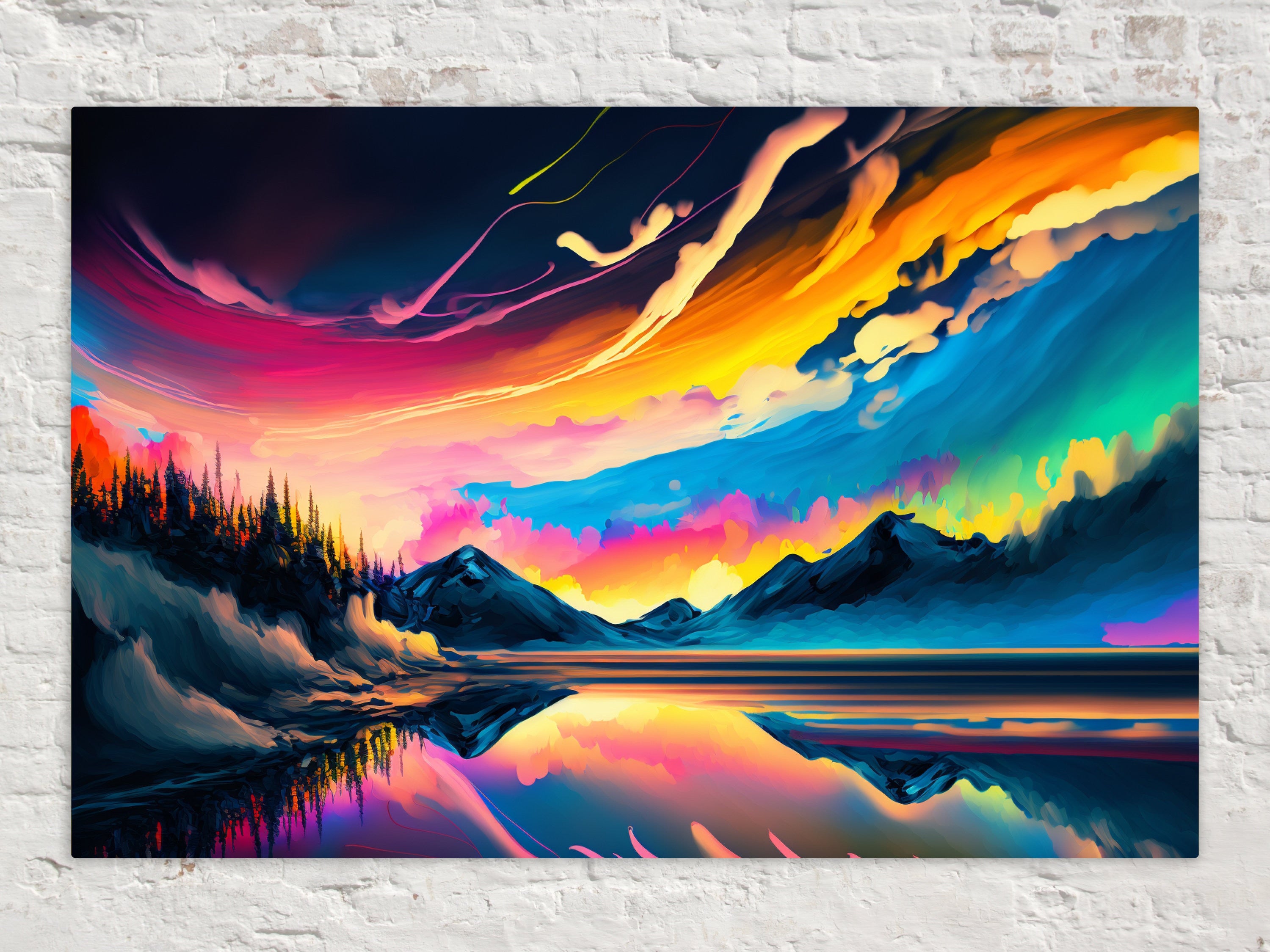 Aurora Borealis Canvas - Vibrant Northern Lights Art | Celestial Wall Decor