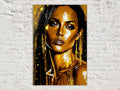 Black Female Art - Vibrant African American Canvas | Gallery Ready Wall Decor