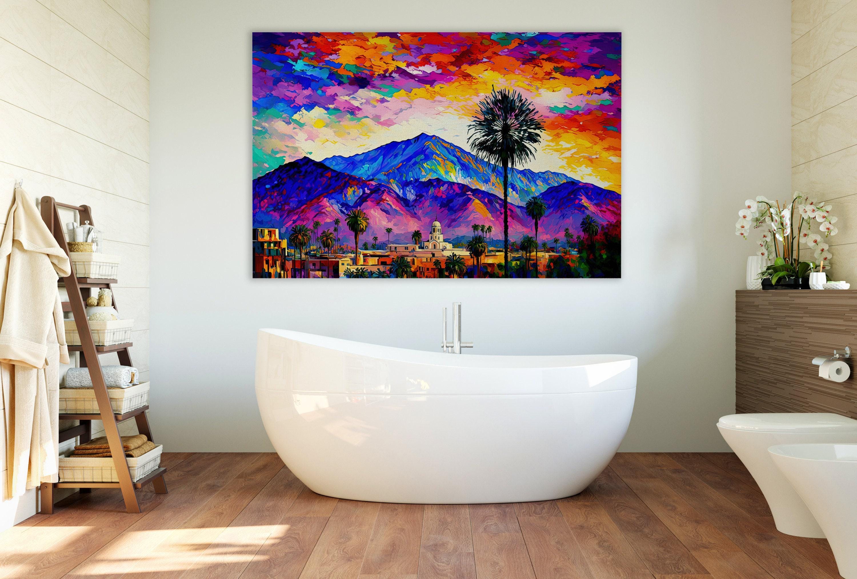 Palm Springs Canvas Print - Vibrant California Wall Art on Gallery Ready Canvas
