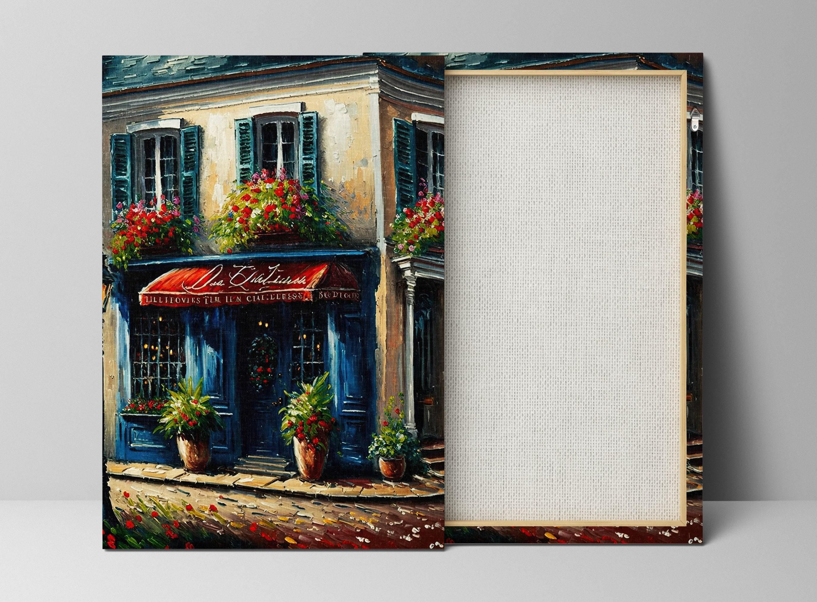 Paris Cityscape Painting – Vibrant Canvas Print With Wood Frame Painting