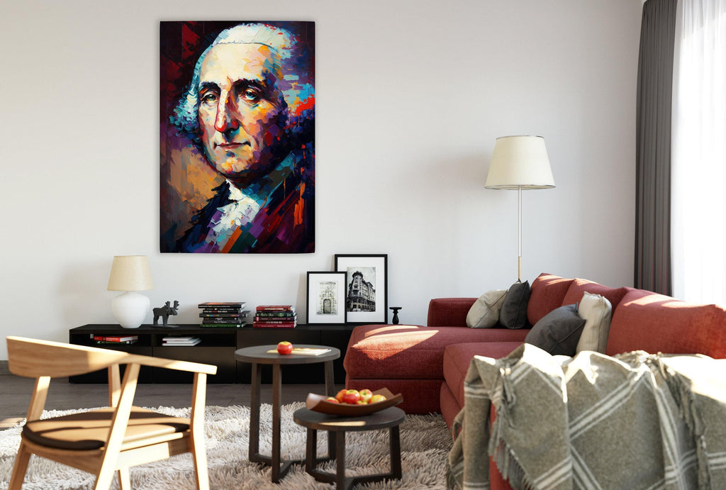 George Washington Art – Large Canvas Giclee Print | American Canvas Art, Historical Wall Decor