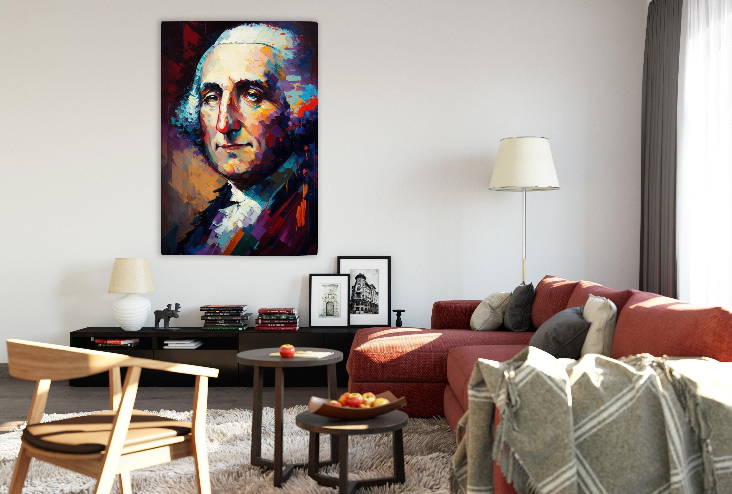George Washington Art – Large Canvas Giclee Print | American Canvas Art, Historical Wall Decor