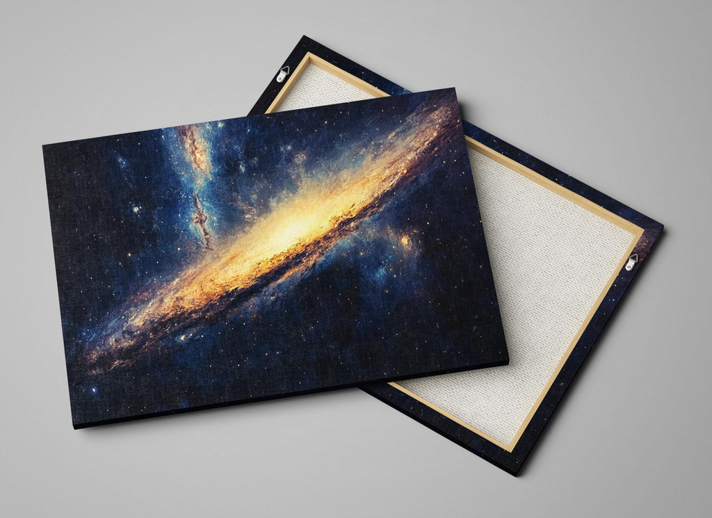 two coasters with a picture of a spiral galaxy