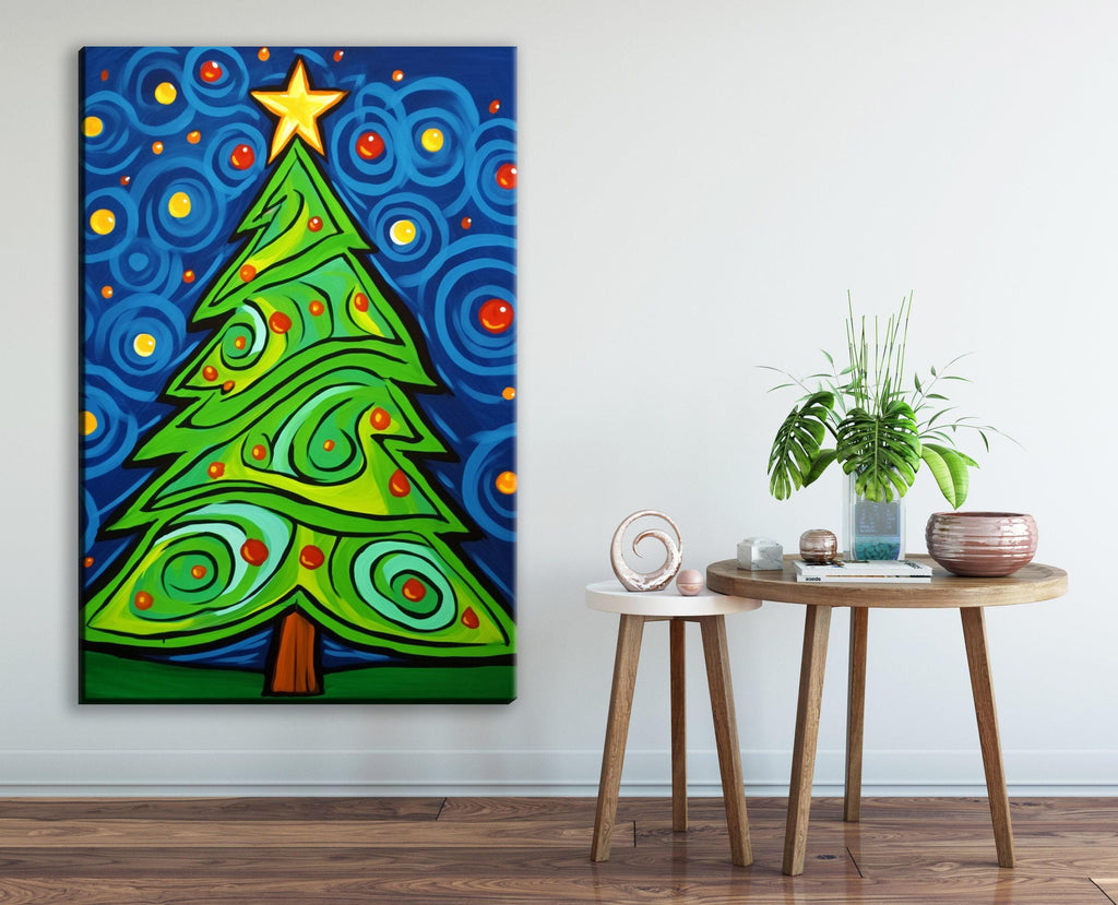 Christmas Canvas Art - Vibrant Holiday Wall Art | Gallery Wrapped Canvas Print