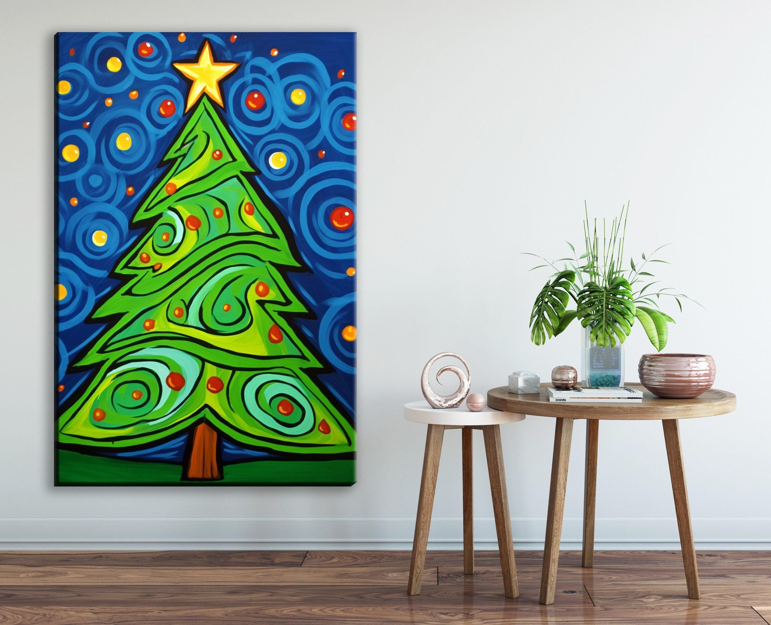 Christmas Canvas Art - Vibrant Holiday Wall Art | Gallery Wrapped Canvas Print