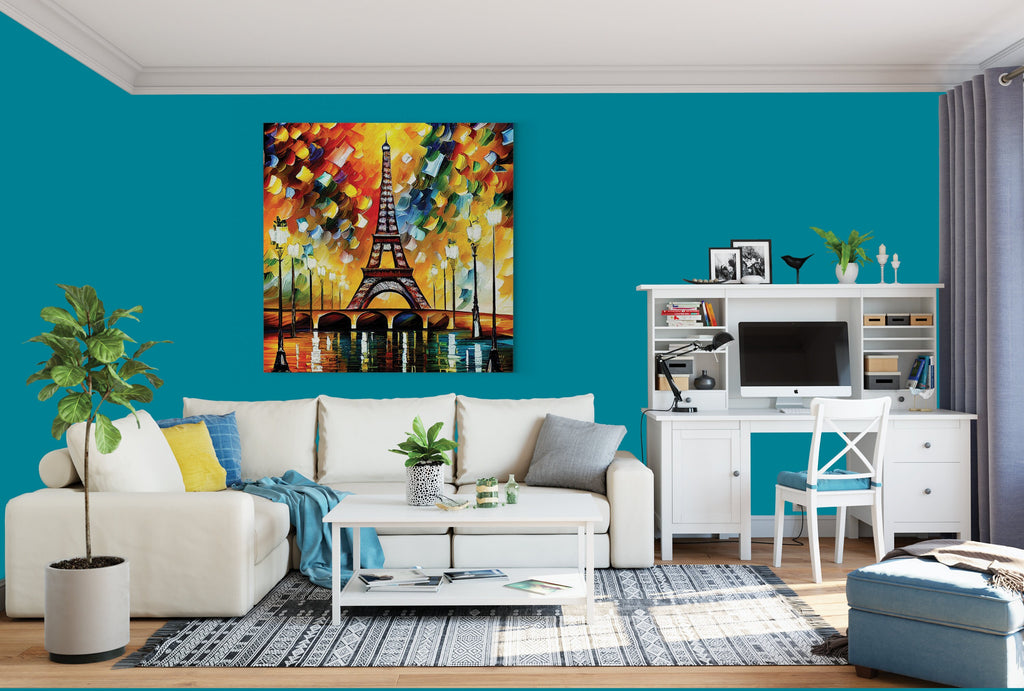 Eiffel Tower Canvas Print – Vibrant Paris Wall Art on Gallery Ready Canvas