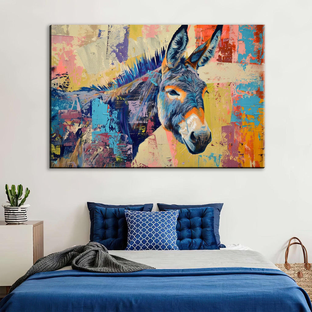 Donkey Pop Art - Large Canvas Art | Gallery Wrapped Canvas, Ready to Hang
