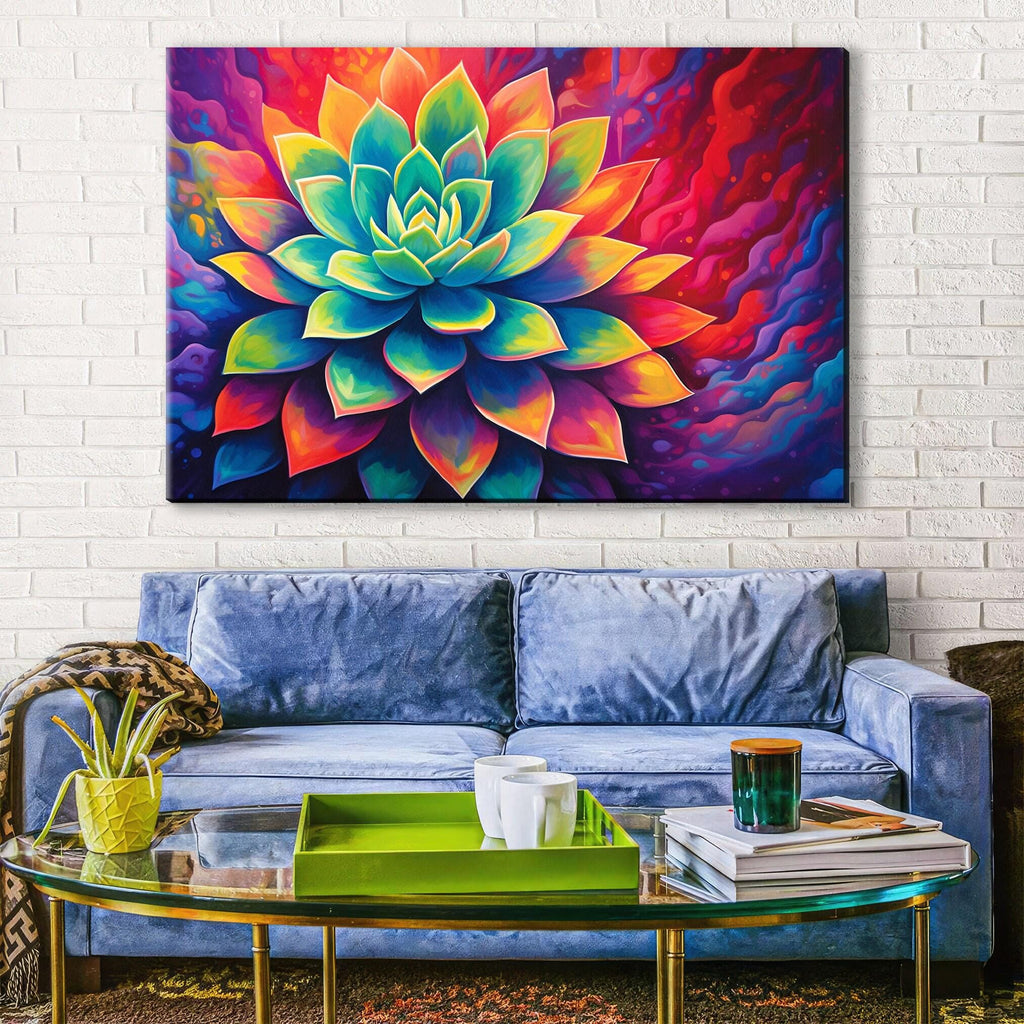 Desert Cactus Wall Art – Large Succulent Canvas | Gallery Wrapped, Ready to Hang