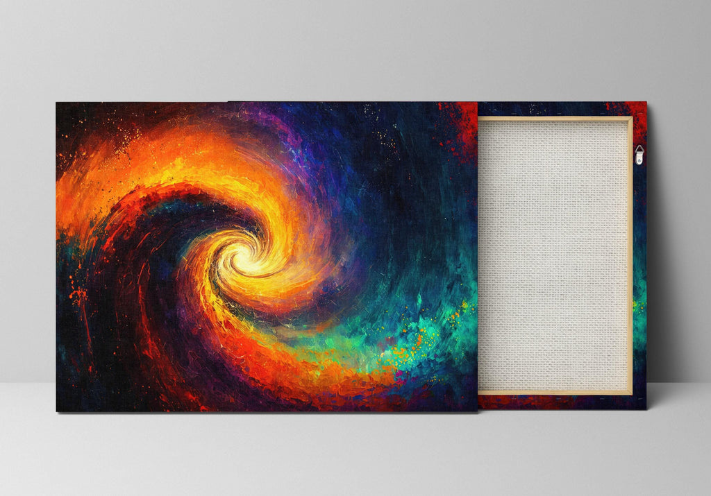 Cosmic Galaxy Art - Vibrant Nebula Canvas Print | Large Ready to Hang Space Wall Art