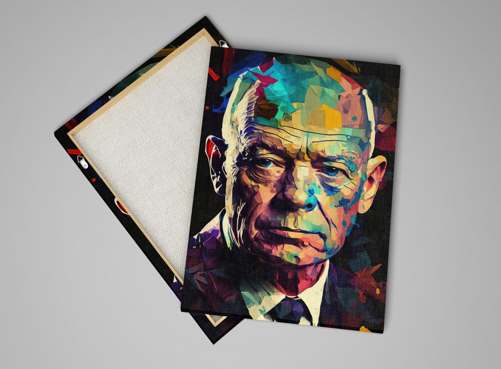 Eisenhower Canvas Art – Historical Wall Art | Military Leader Print on Gallery Wrapped Canvas