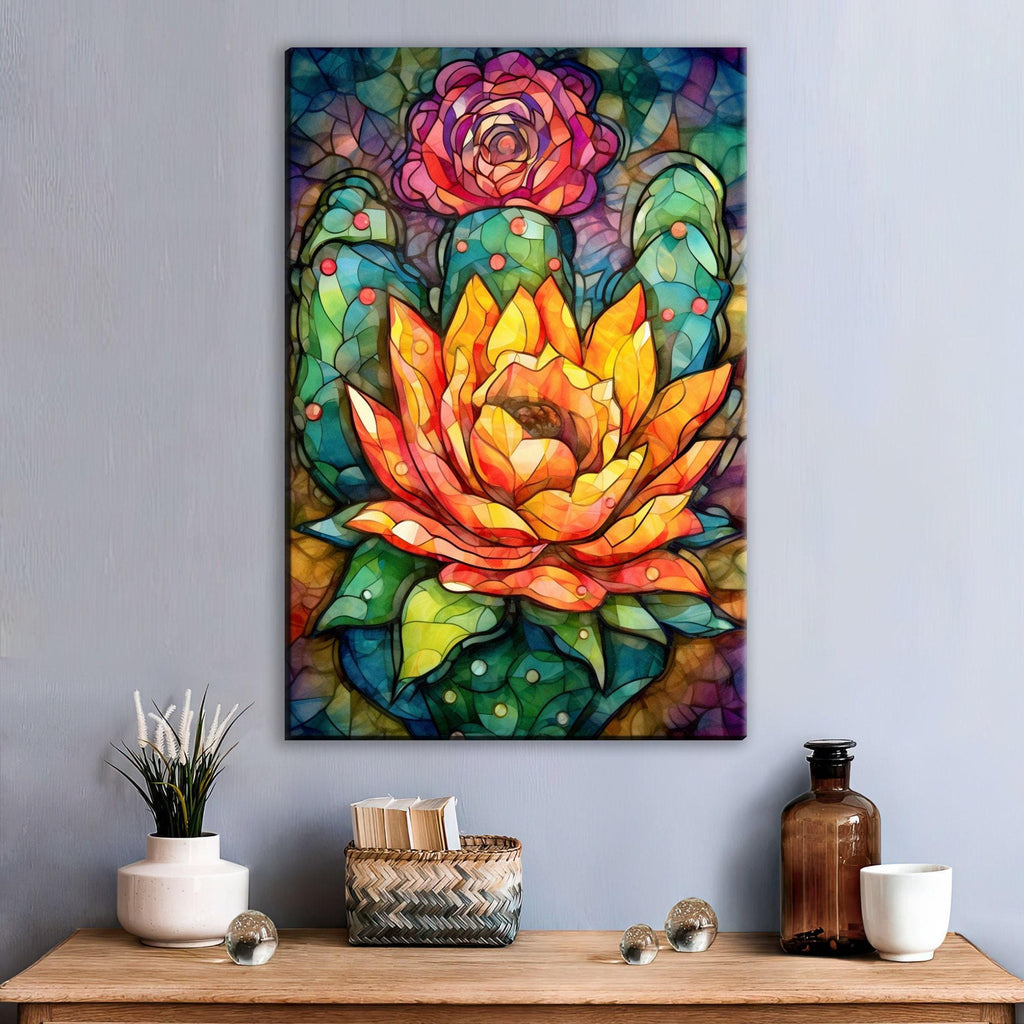 Southwest Wall Art – Mexican Pueblo Art on Extra Large Gallery Wrapped Canvas