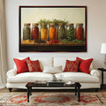Herbs And Spices Canvas – Extra Large Wall Art | Farmhouse Kitchen Decor, Ready To Hang