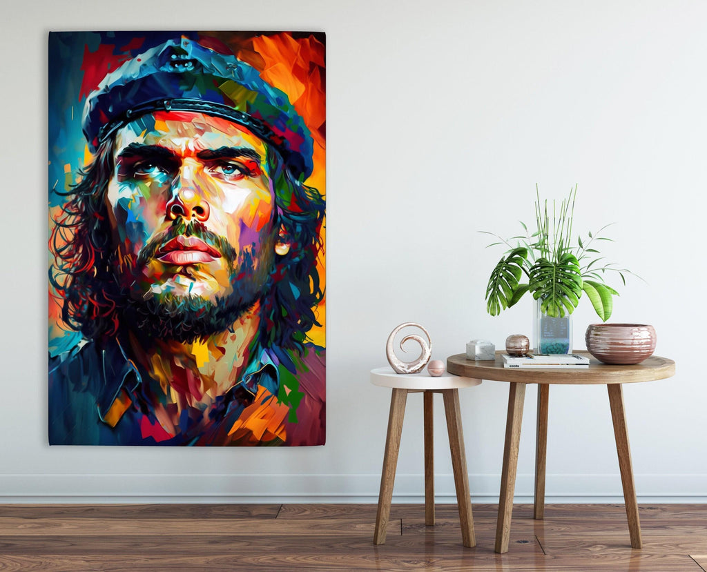 Che Guevara Portrait – Political Wall Decor | Gallery Wrapped Canvas, Ready to Hang