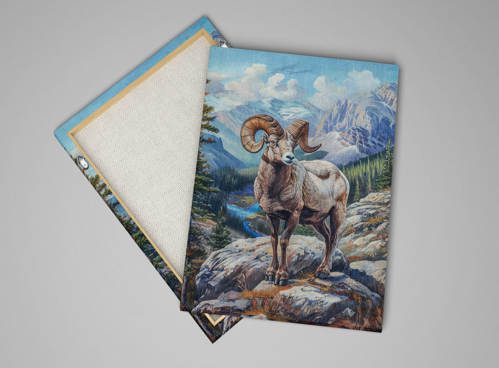 Bighorn Sheep Wall Decor – Large Wildlife Canvas Art | Ready to Hang, Gallery Wrapped Print