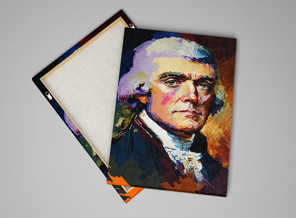 Thomas Jefferson Artwork - Gallery Wrapped Canvas Print | Ready to Hang, Large Size