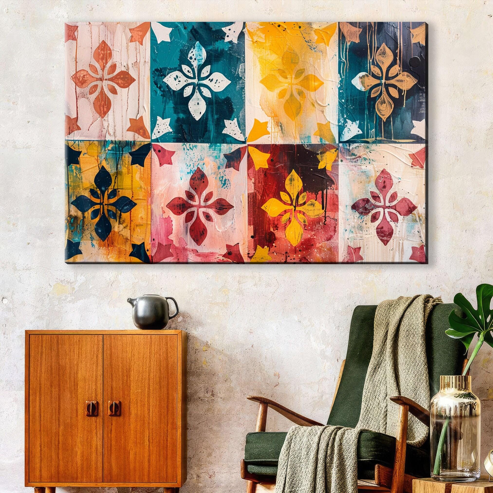 Spanish Colonial Wall Art – Rustic Wall Canvas | Extra Large Gallery Wrapped Canvas