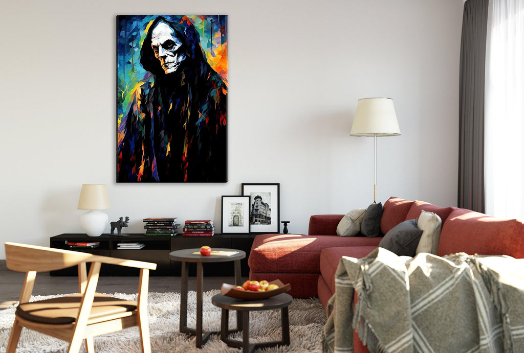 Halloween Ghoul Canvas | Scary Wall Art - Large Gallery Wrapped Print