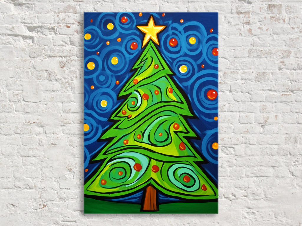 Christmas Canvas Art - Vibrant Holiday Wall Art | Gallery Wrapped Canvas Print