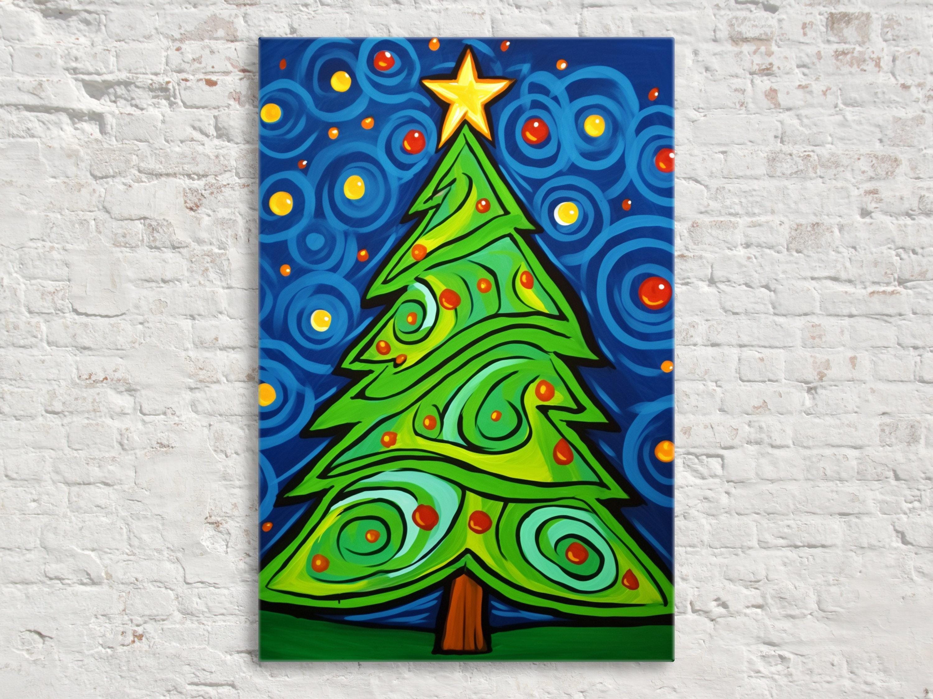 Christmas Canvas Art - Vibrant Holiday Wall Art | Gallery Wrapped Canvas Print