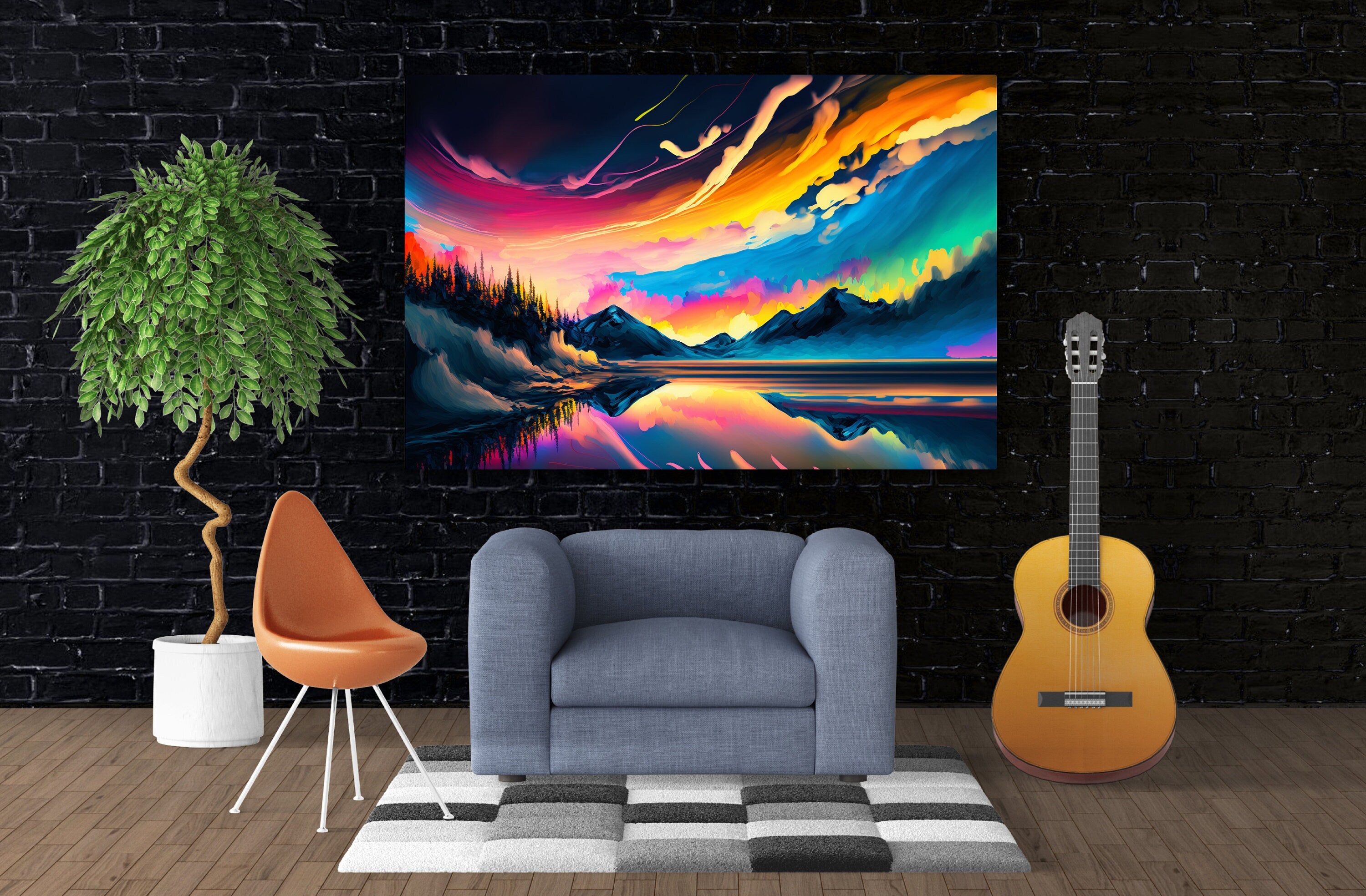 Aurora Borealis Canvas - Vibrant Northern Lights Art | Celestial Wall Decor