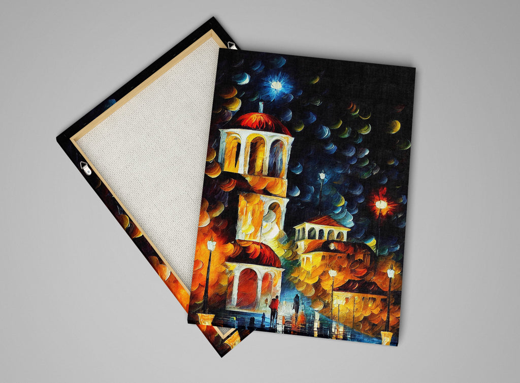 Athens Greece Canvas – High Quality Canvas Art Reproduction With Wooden Frame