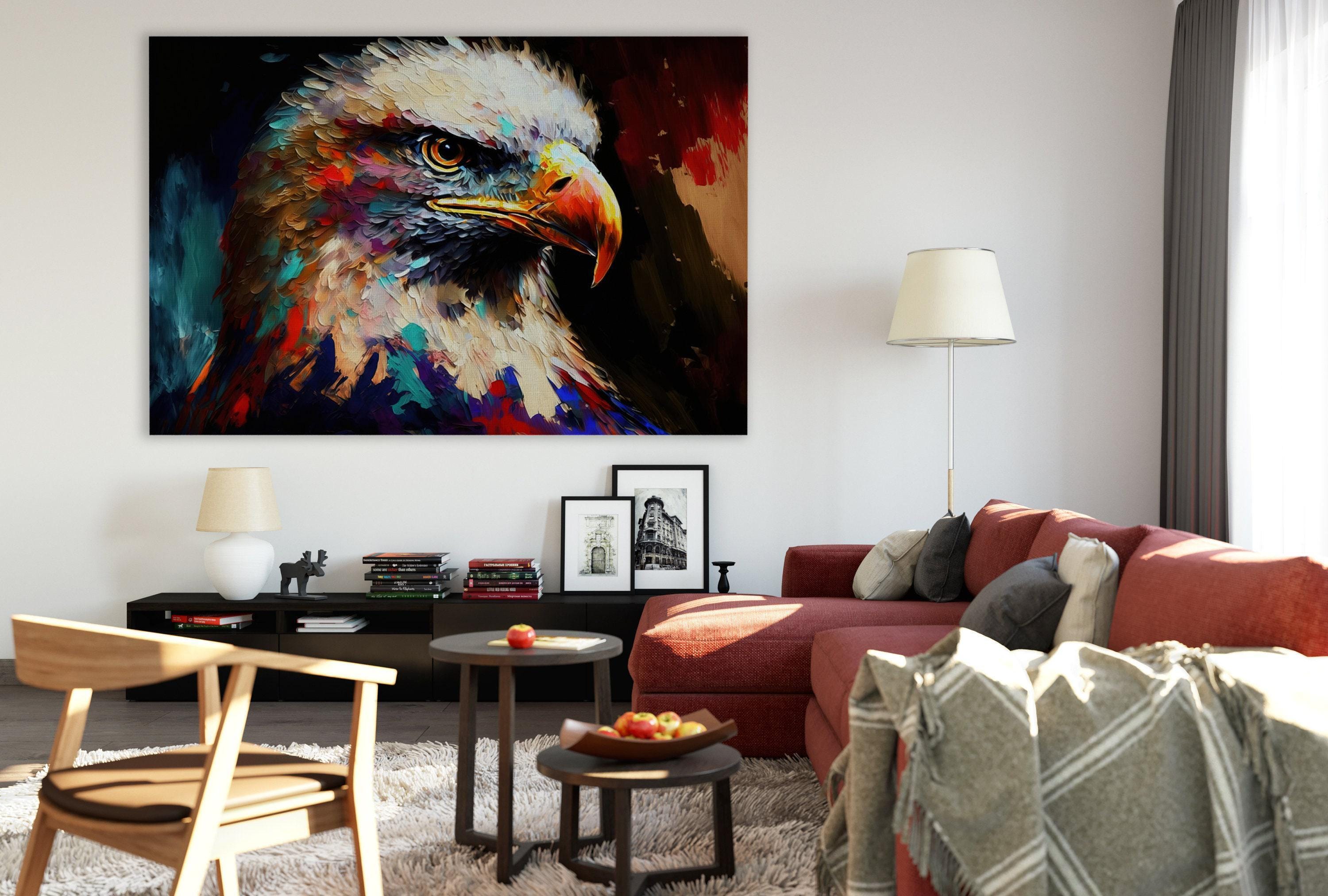 Bald Eagle Wall Art – American Eagle Canvas | Patriotic Decor, USA Wall Art
