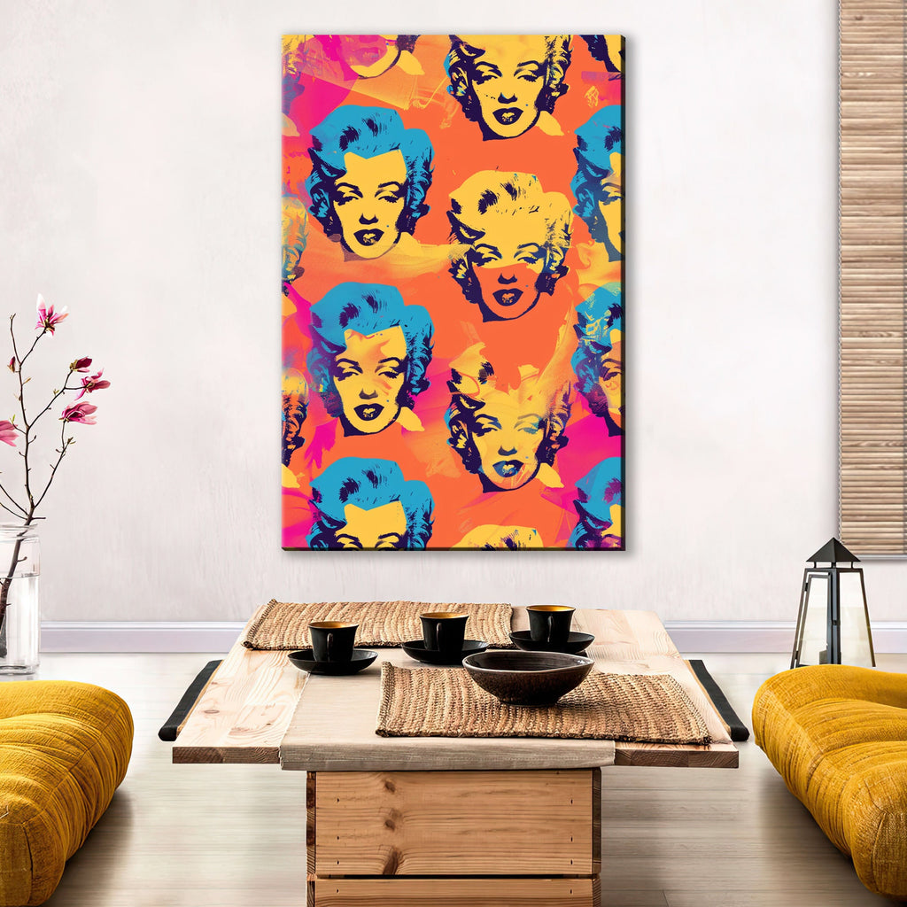 Pop Art Canvas - Marilyn Monroe Art on Gallery Wrapped Canvas, Ready to Hang