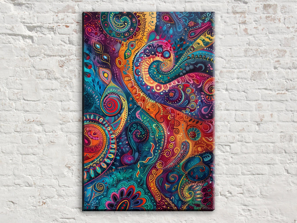 Bohemian Abstract Canvas - Large Wall Art | Gallery Wrapped Canvas, Ready to Hang