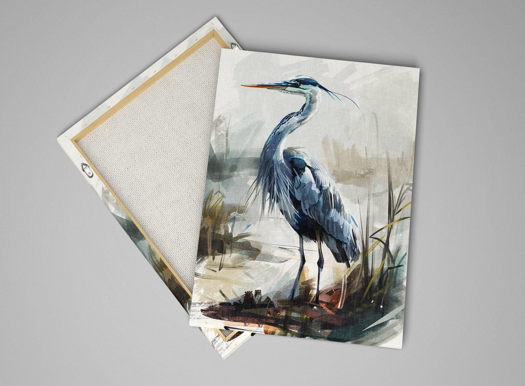 Blue Heron Wall Art – Large Canvas Art | Gallery Wrapped Canvas Print