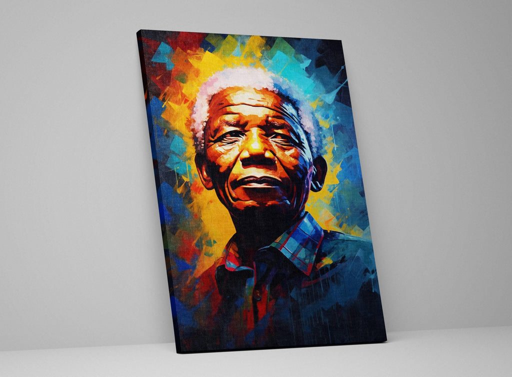 Nelson Mandela Art - Gallery Wrapped Canvas Wall Art | Extra Large Civil Rights Tribute