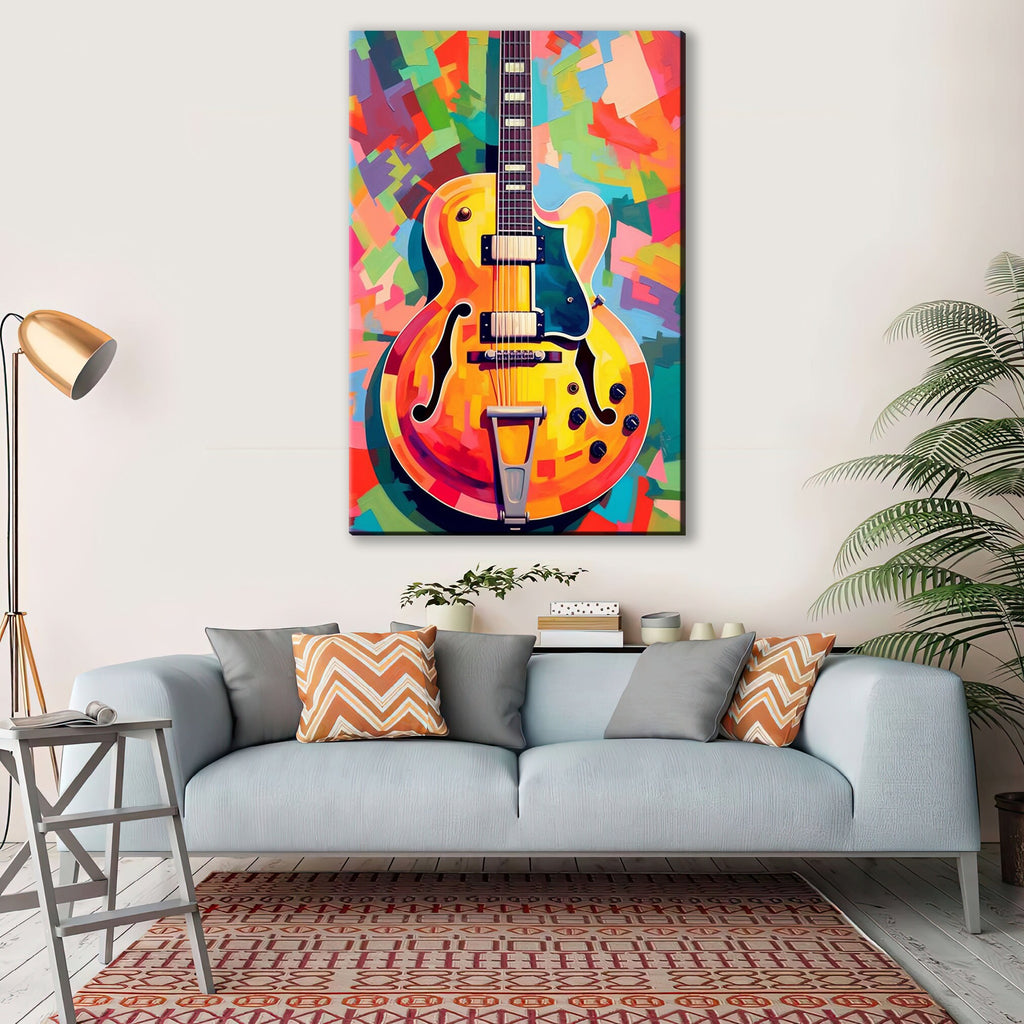 Electric Guitar Wall Art – Premium Guitar Canvas Art for Music Lovers