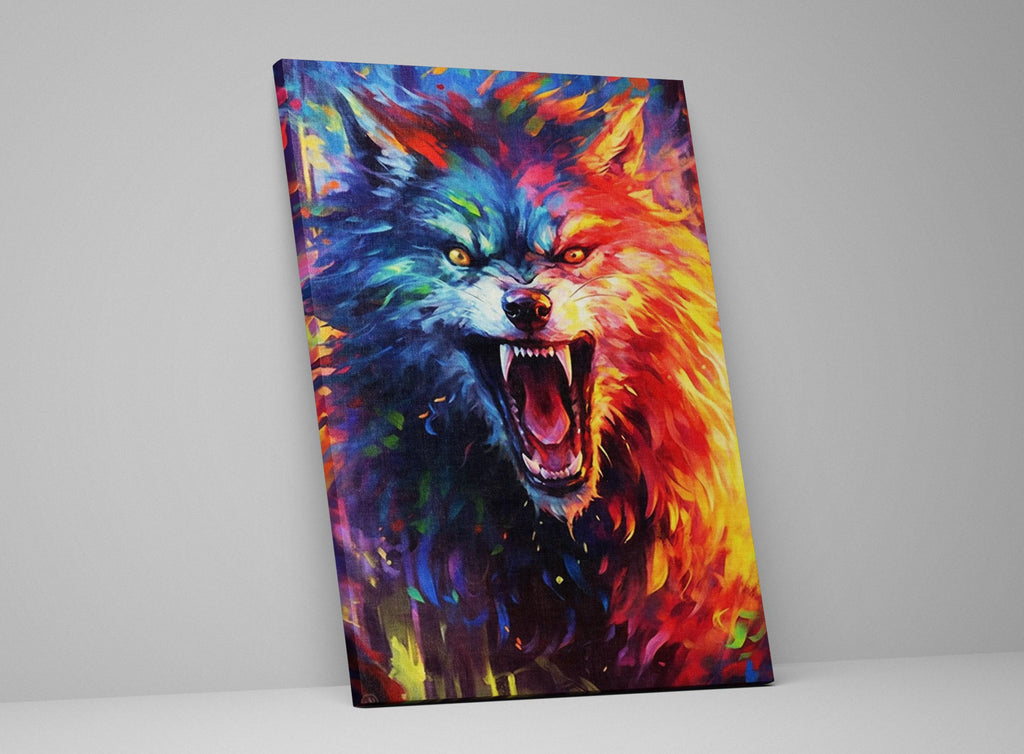 Werewolf Halloween Decor - Large Gallery Wrapped Canvas Print | Spooky Wall Art