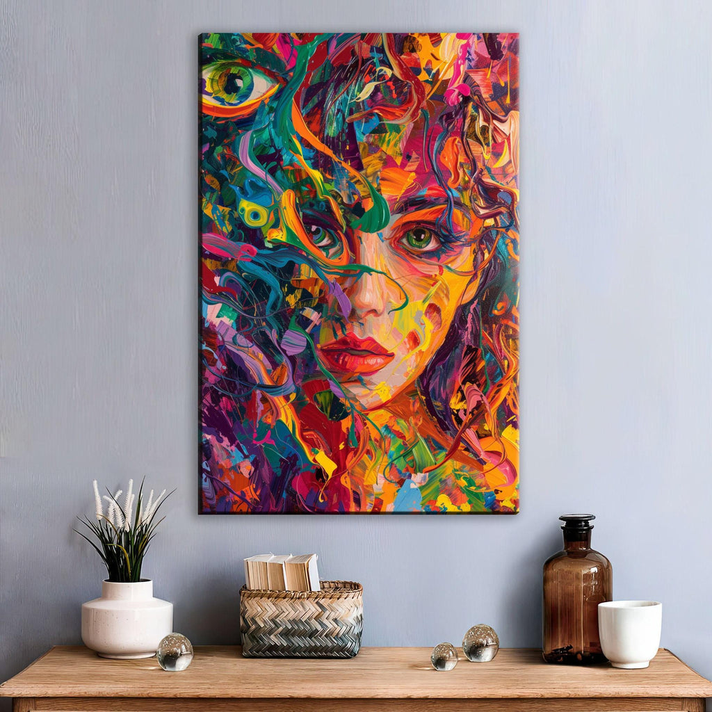 Abstract Colorful Wall Art – Extra Large Canvas Art | Gallery Wrapped Canvas, Ready to Hang