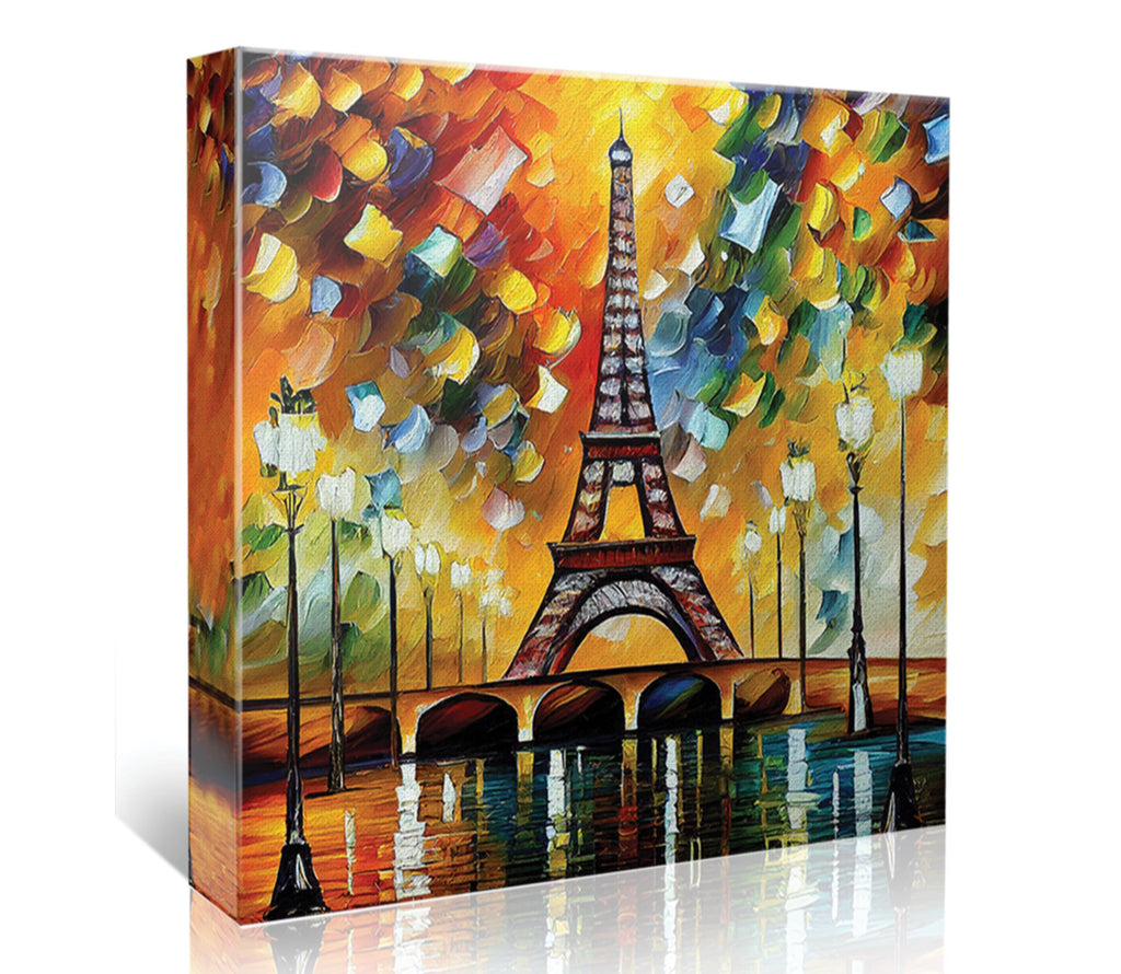 Eiffel Tower Canvas Print – Vibrant Paris Wall Art on Gallery Ready Canvas