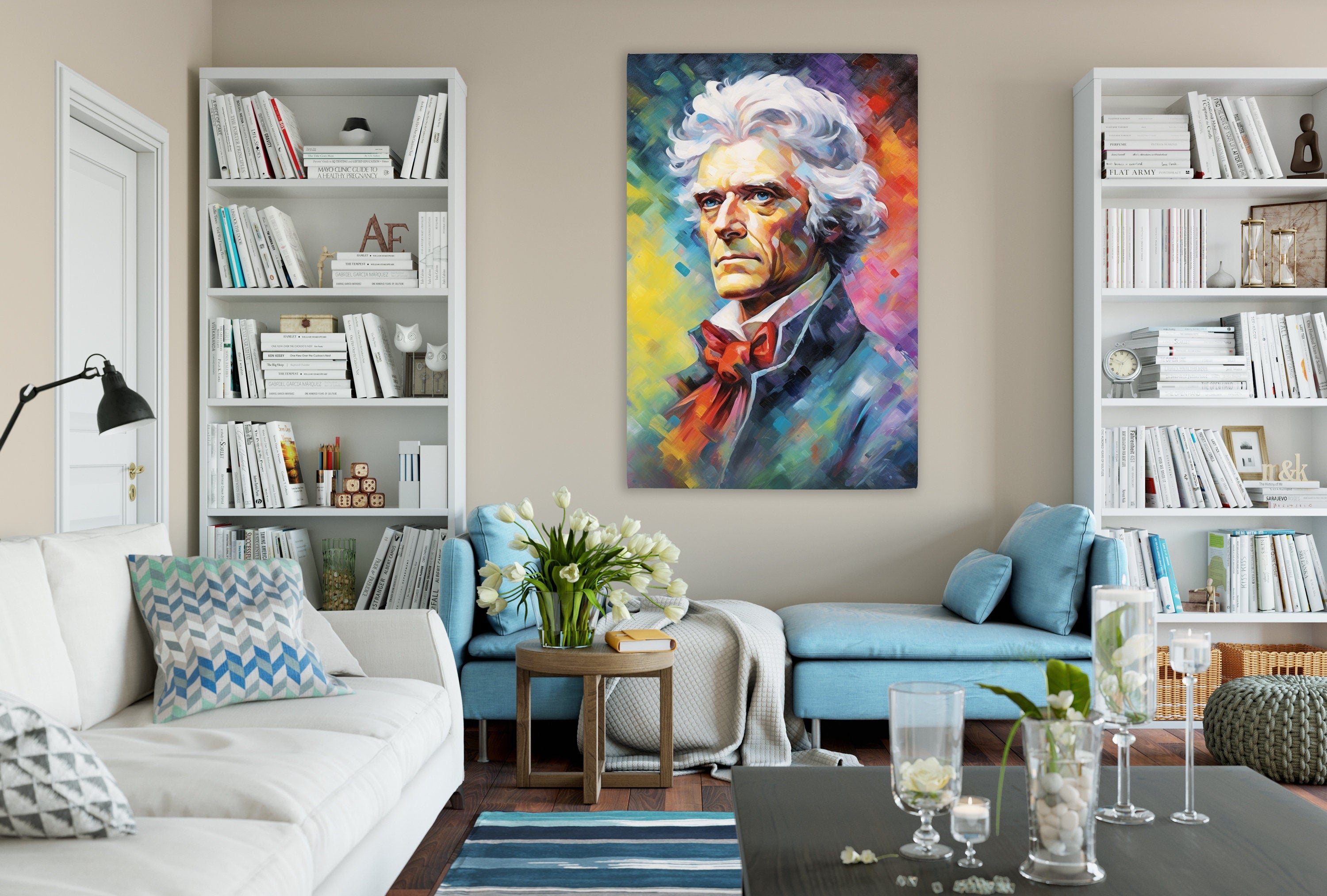 Thomas Jefferson Portrait - Founding Father Art | Gallery Wrapped Canvas Print