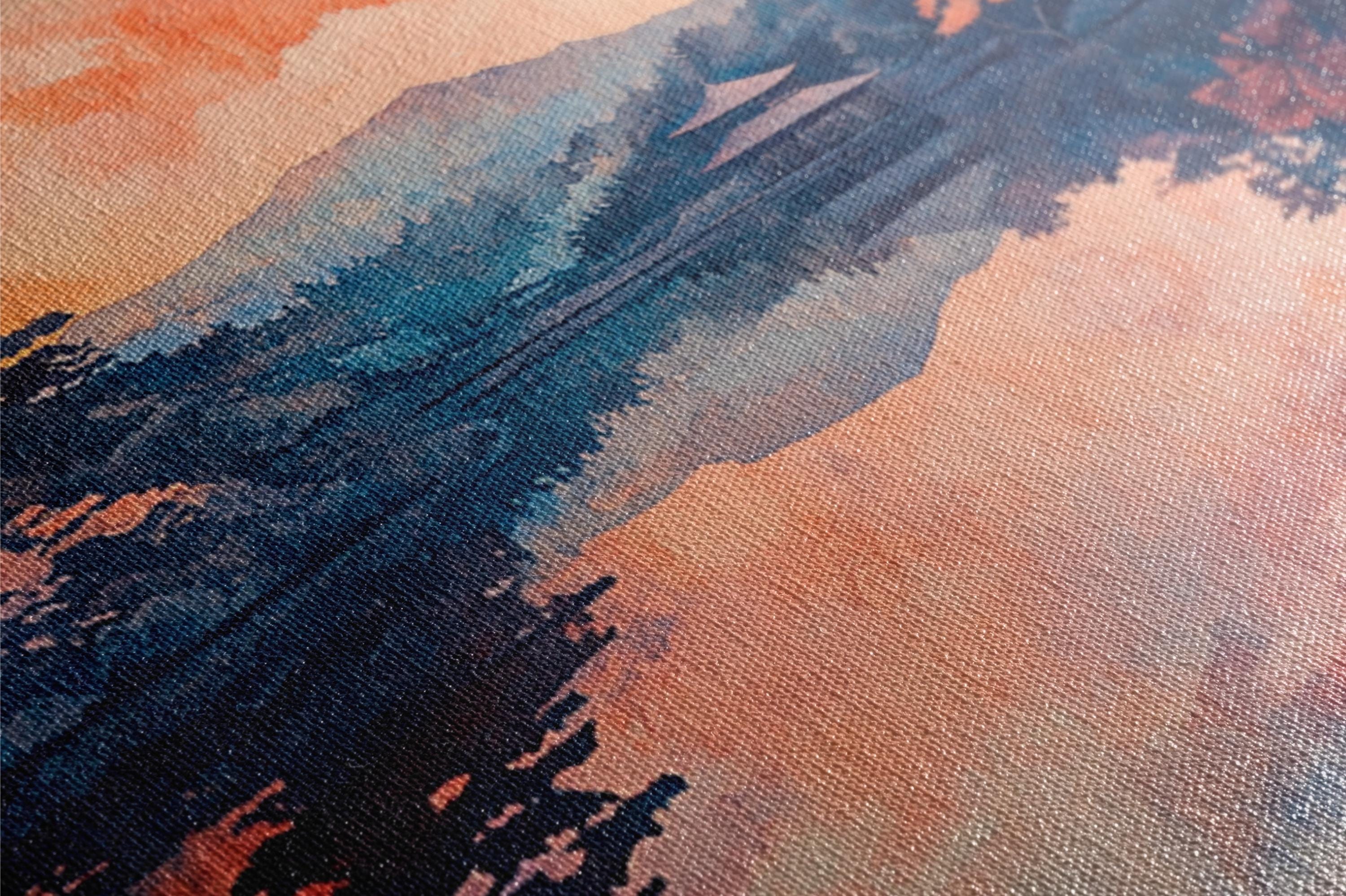 a close up of a painting on a canvas