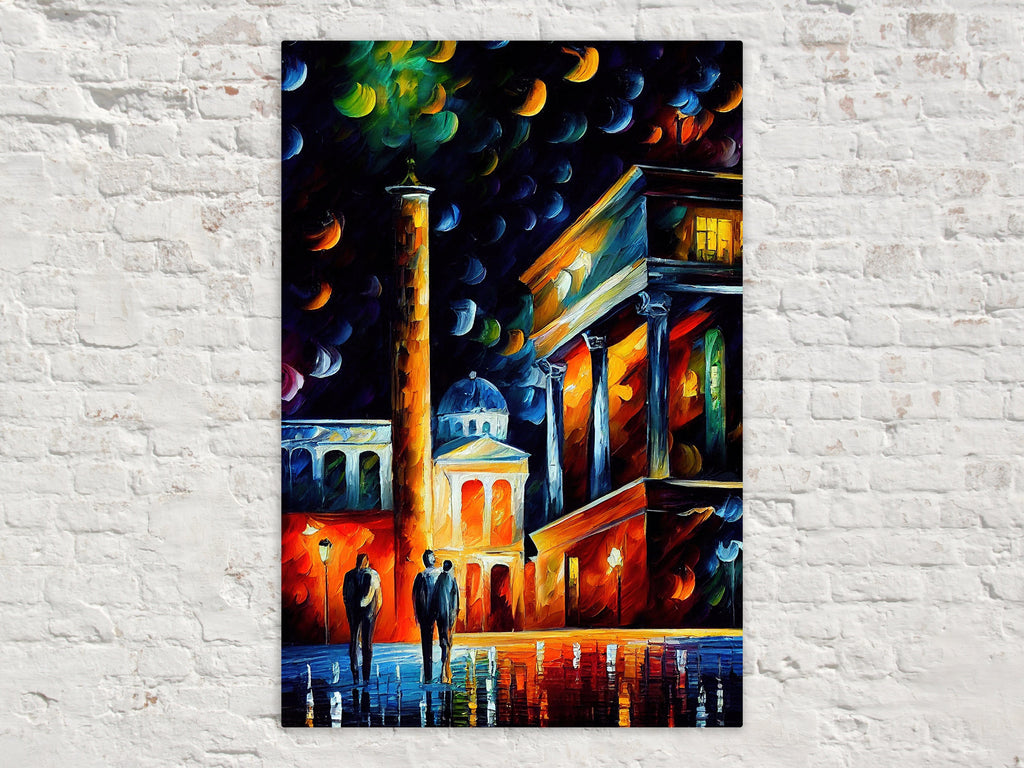 Athens Canvas Print – Greece Wall Art With Wooden Frame Canvas & Scratch Resistant Coating