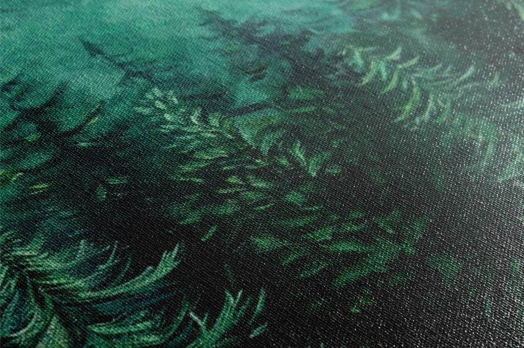 a close up of a green and black background