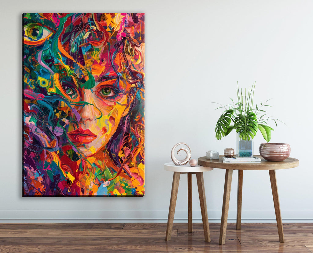 Abstract Colorful Wall Art – Extra Large Canvas Art | Gallery Wrapped Canvas, Ready to Hang
